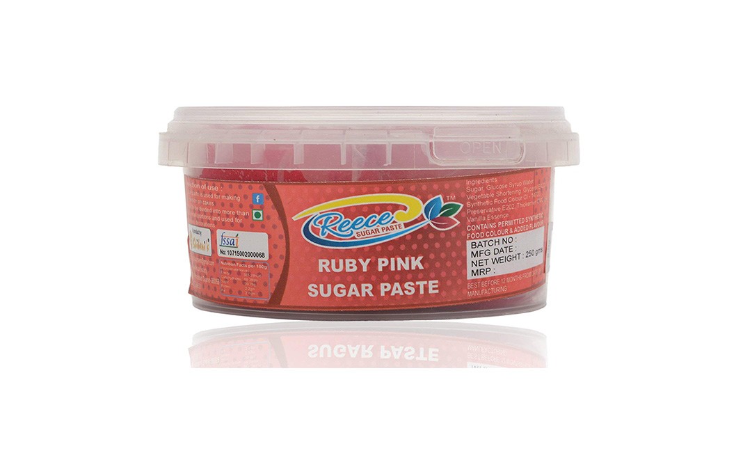 Reece Ruby Pink Sugar Paste    Tub  250 grams
